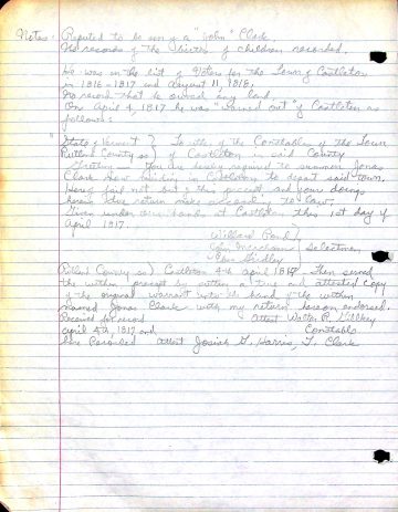 General History: Warnings Out 5